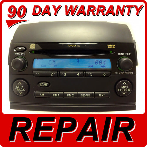 Repair Your 2004 - 2010 TOYOTA Sienna OEM JBL Radio CD Player REPAIR SERVICE