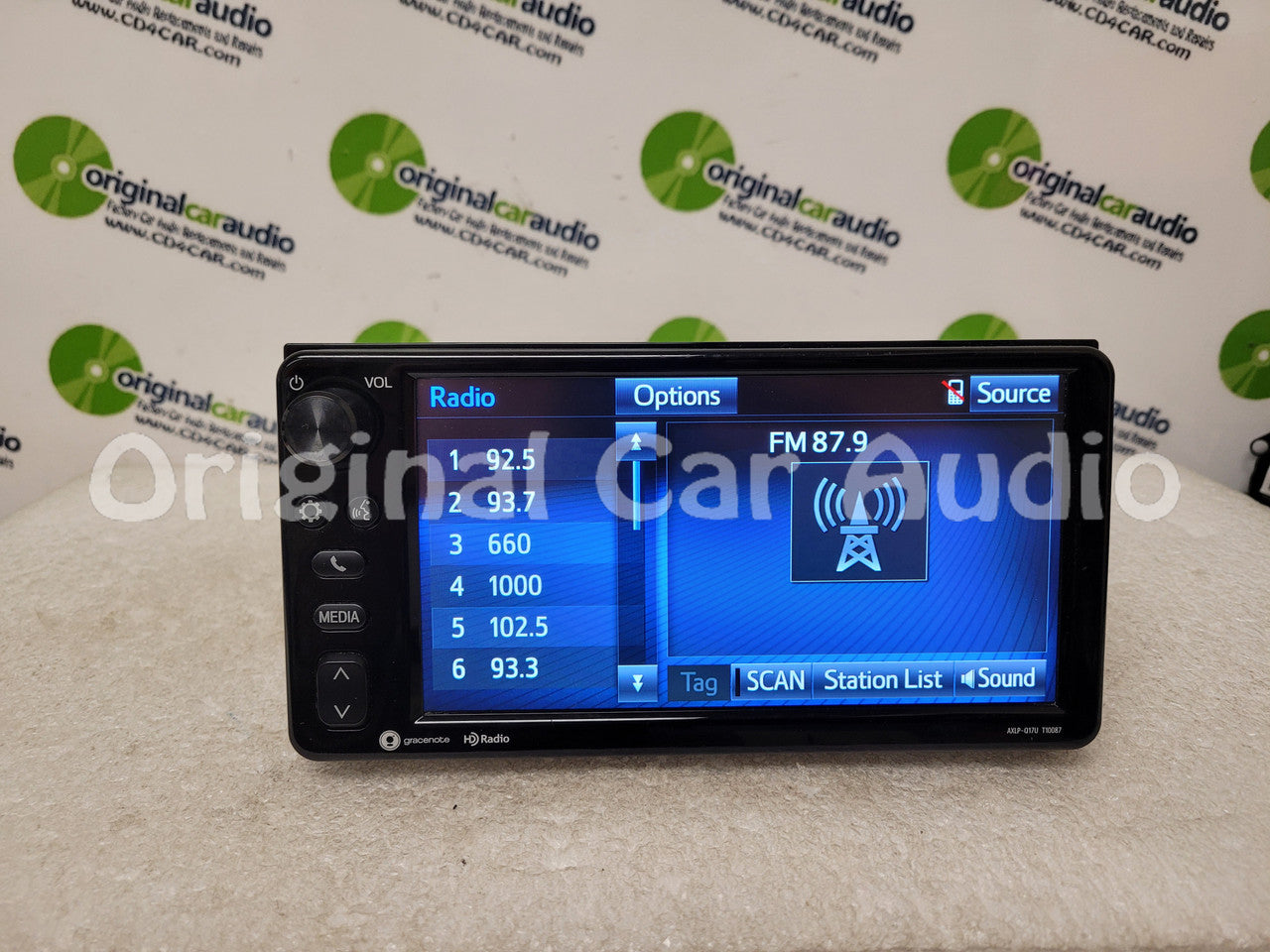 Reman 2017 - 2019 Toyota Corolla iM 86 OEM Non-JBL Gracenote AM FM HD Radio T10087, T10159