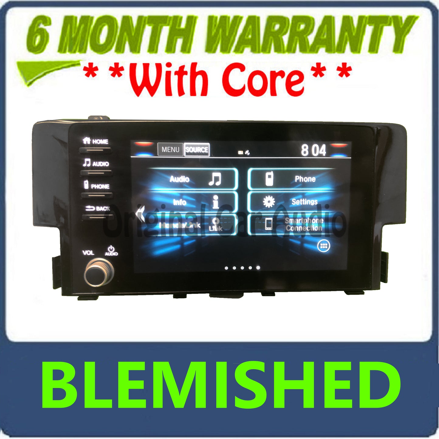 BLEMISHED 2019 - 2021 Honda Civic OEM Radio Information Center Display Screen Assembly Monitor