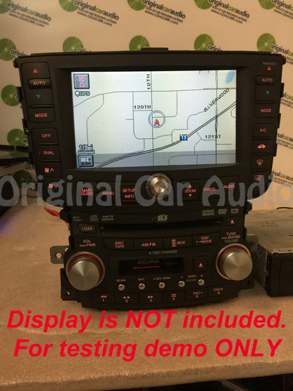 Acura TL Tape 6 Disc CD Player MP3 XM DVD AUX 2007 2008, 1TB6
