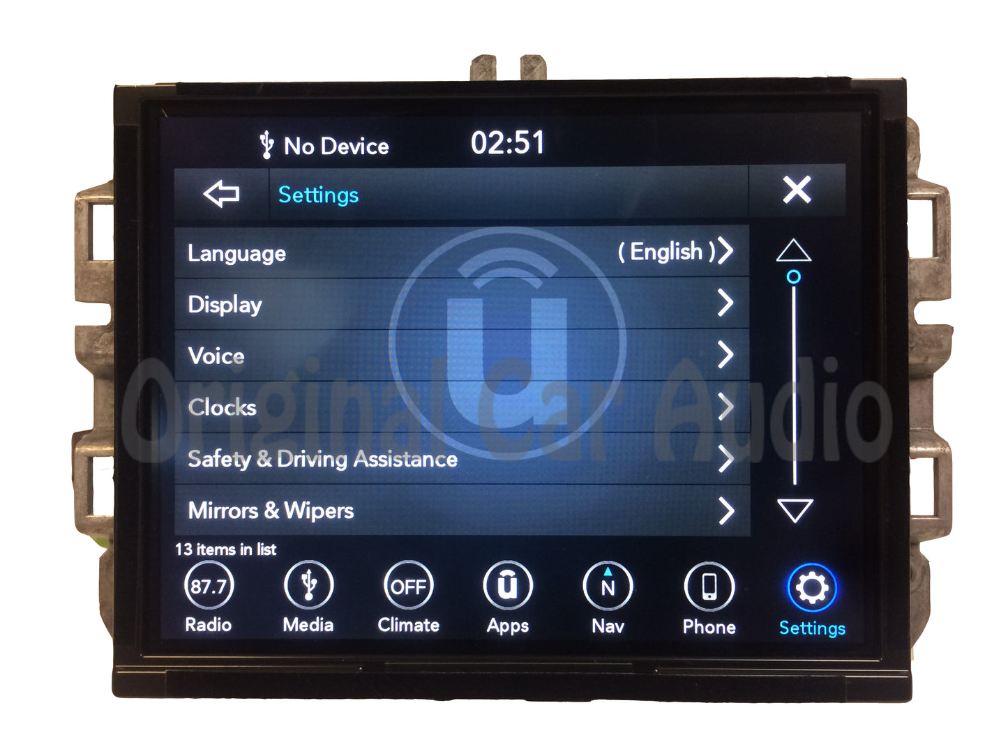 2017 - 2019 Ram Jeep Grand Cherokee OEM Uconnect 8.4 4C UAQ VP4 RA4 Navigation Multi Media Receiver