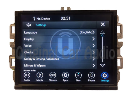 2017 - 2019 Ram Jeep Grand Cherokee OEM Uconnect 8.4 4C UAQ VP4 RA4 Navigation Multi Media Receiver