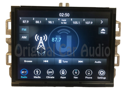 Refurbished 2017 - 2019 Ram Jeep Grand Cherokee OEM Uconnect 8.4 4C UAQ VP4 RA4 Navigation Multi Media Receiver