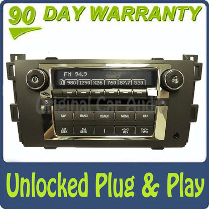 Unlocked 2007 - 2009 Cadillac Radio Stereo MP3 CD Player Auxiliary Receiver OEM