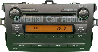 TOYOTA Corolla Radio Stereo 6 Disc Changer MP3 CD Player Factory OEM A518A3 86120-02B20 2009 2010
