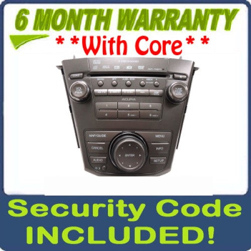 ACURA MDX Navigation 2DF0 Radio 6 Disc Changer CD DVD Player