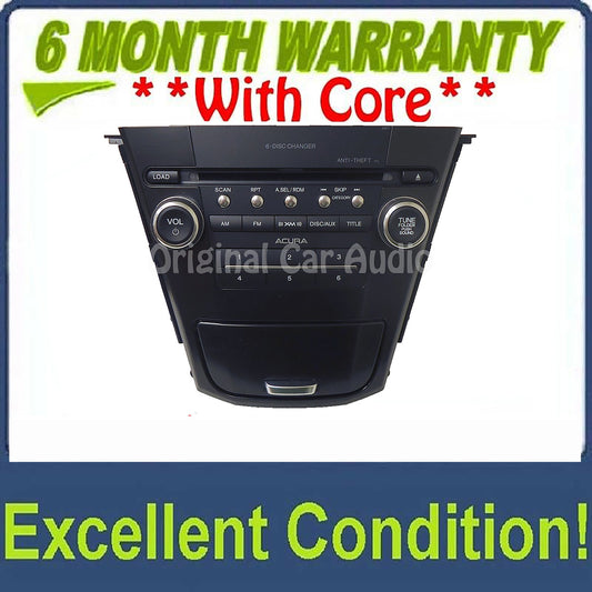 2010-2013 Acura MDX radio 6 CD changer MP3 satellite 2BF1