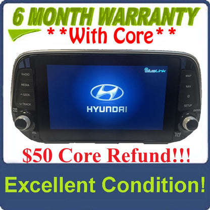 2019 - 2020 HYUNDAI SANTA FE OEM NAVIGATION RADIO DISPLAY AND RECEIVER