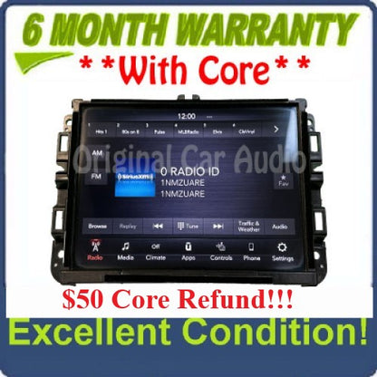 2019 - 2021 DODGE RAM 2500 3500 OEM AM FM DASH RADIO DISPLAY 8.4 SCREEN VP2_8.4 HDCC SXM