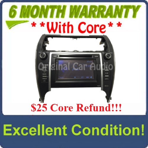 2013 Toyota Camry Touch Screen Radio CD Disc Player P10470