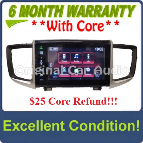 2016 - 2020 Honda Pilot OEM AM FM Touchscreen Honda Link Radio Receiver