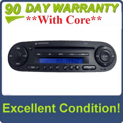 1998 - 2010 VW VOLKSWAGEN Beetle Bug OEM AM FM Radio Stereo MP3 CD Player Receiver