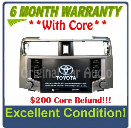 2020 - 2022 Toyota 4Runner Gracenote Sat Radio Display And Receiver Touch Screen Navigation