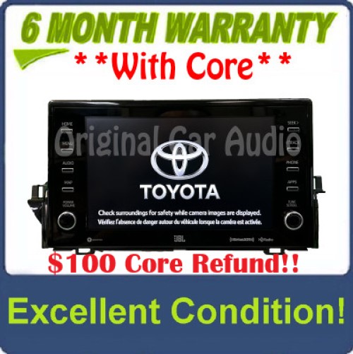 2020 - 2022 Toyota Camry OEM Receiver Assembly JBL Navigation Radio 9" Display Screen