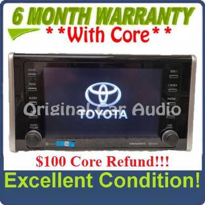 19 20 Toyota Rav4 OEM Navigation Touchscreen Display Gracenote Entune AM FM XM HD Radio
