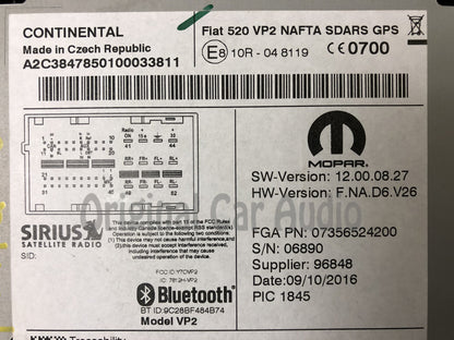 Refurbished 2015 - 2017 Jeep Renegade OEM VP@ Touch Screen Multimedia AM FM SAT Radio Receiver