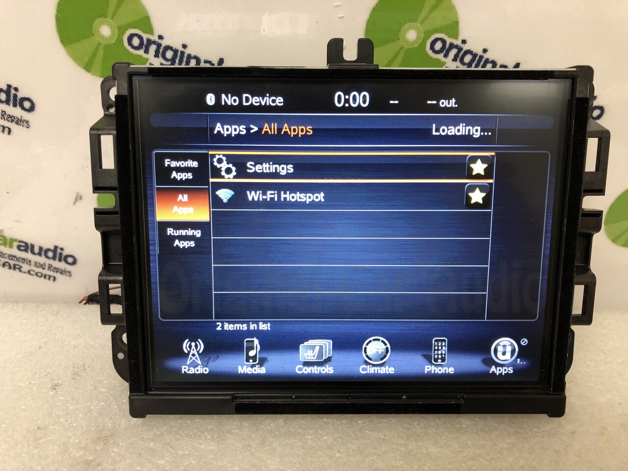 REPAIR 2013 - 2017 Chrysler Jeep Dodge Ram OEM VP3 NA Media Center LCD Screen Replacement REPAIR ONLY