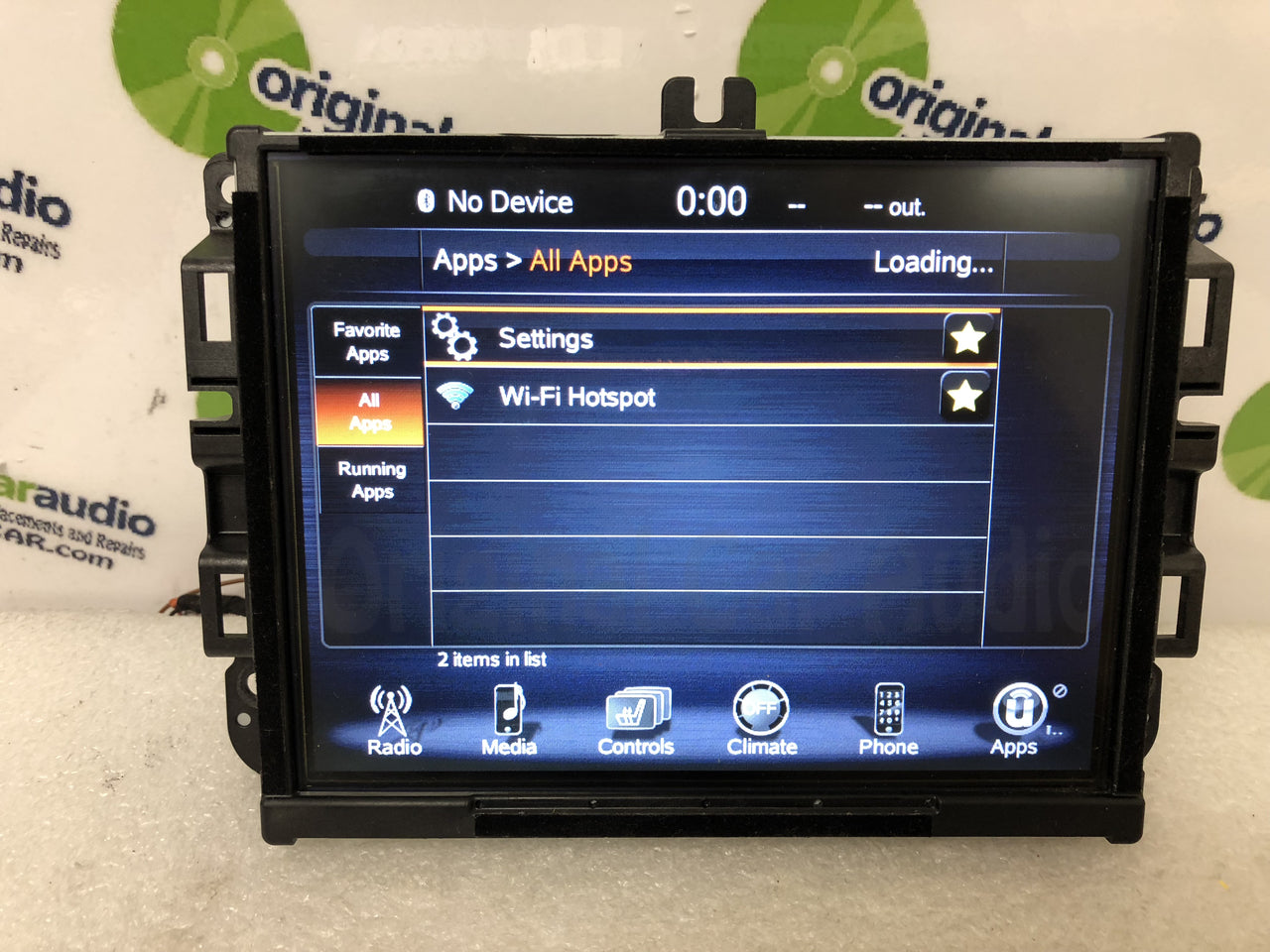 Refurbished 2013 - 2016 Chrysler Jeep Dodge Ram OEM VP3 NA Media Center LCD Screen Radio