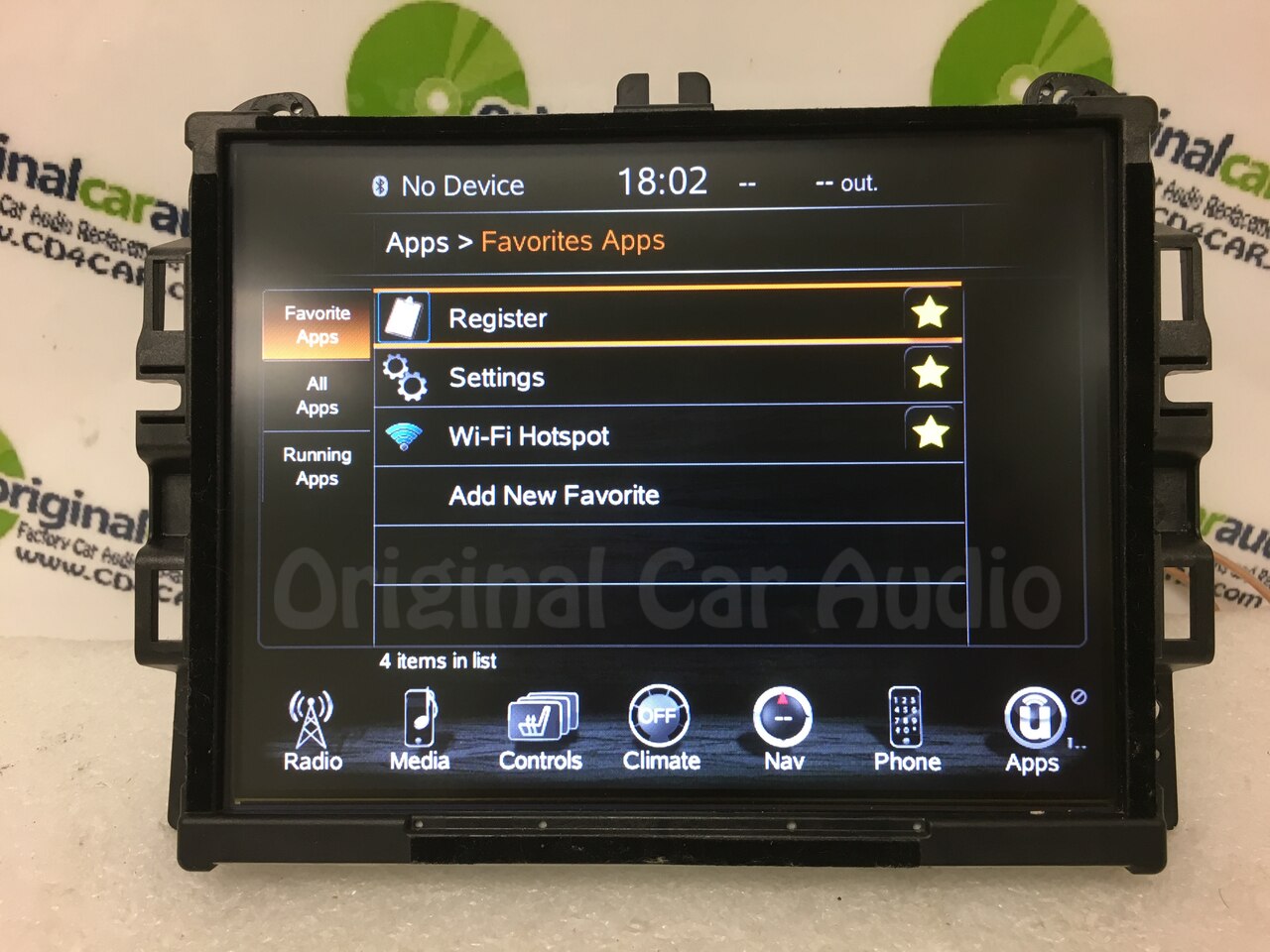 REPAIR 2013 - 2016 Chrysler Dodge Jeep Ram OEM VP4 Navigation Uconnect Touch Screen Replacement REPAIR ONLY