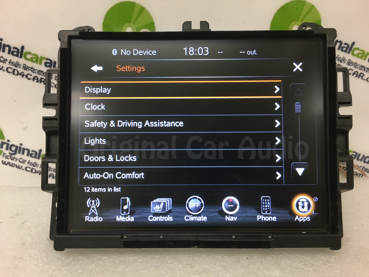 NEW 2013 - 2016 Dodge Ram OEM VP4 NA Media XM AM FM Radio Center UConnect LCD Screen