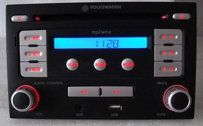 1998 1999 2000 2001 2002 VOLKSWAGEN Golf GTI Jetta Passat Eurovan Cabrio OEM Radio CD Player MP3 Auxiliary