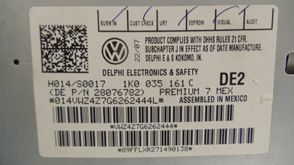 2006 - 2009 VOLKSWAGEN VW Jetta Passat Rabbit Golf GTI EOS Radio Stereo MP3 CD Player Premium 7