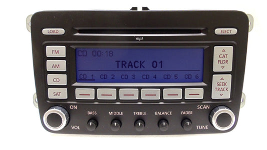 VW VOLKSWAGEN Jetta Passat Rabbit Golf GTI XM Sirius Satellite Radio 6 Disc Changer MP3 CD Player 1K0035180G 1K0035180L 2005 2006 2007 2008 2009