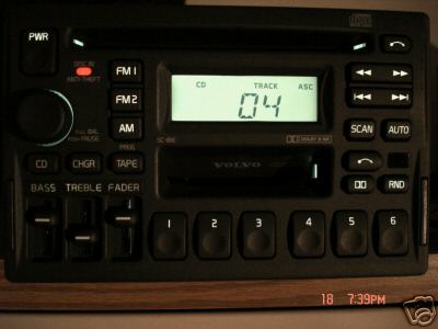 Volvo SC-816 Radio Tape CD Player 850 960 V70 S70 V40 S40 S90 V90 1993 1994 95 1996 1997 98 99 2000