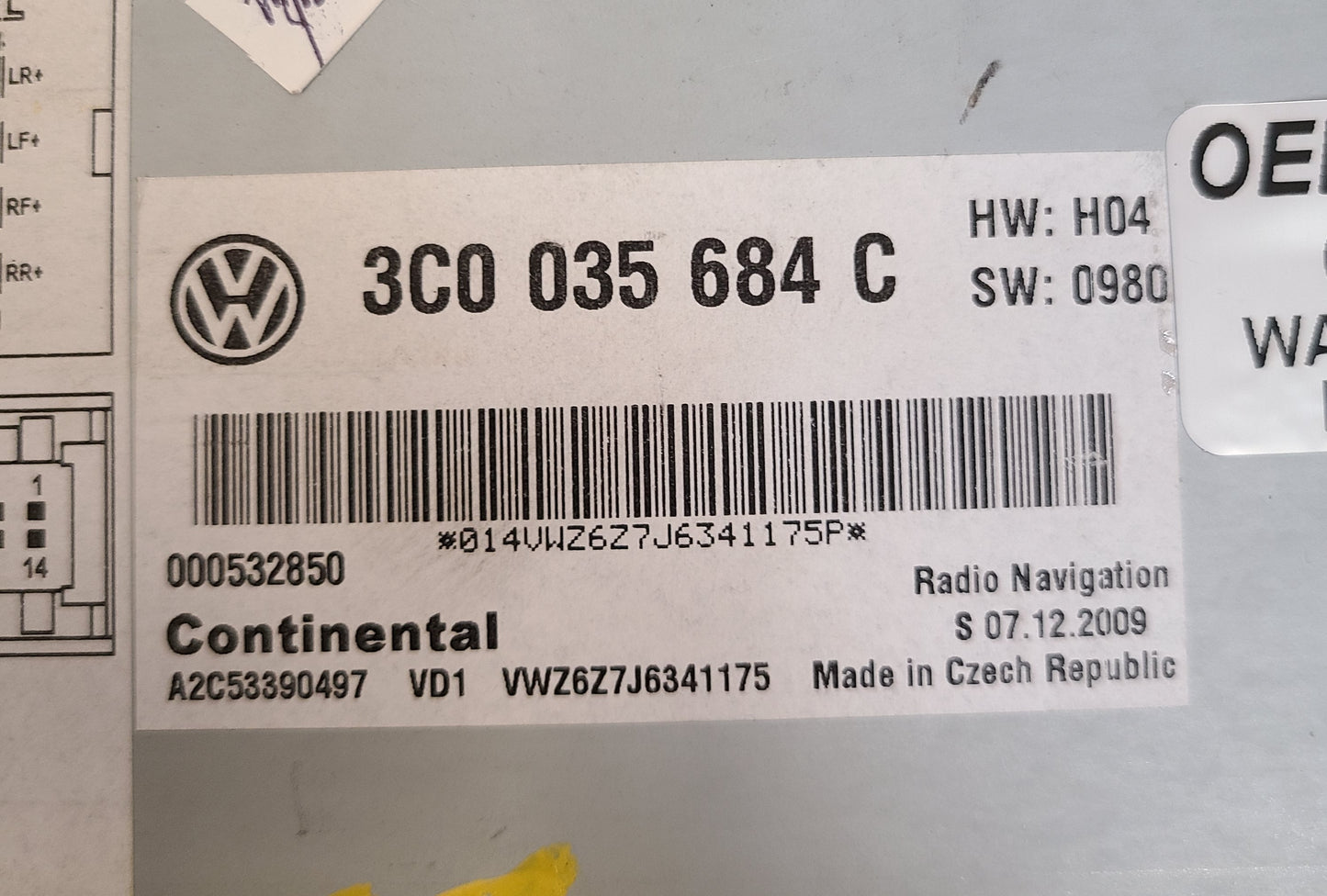 Refurbished  2010 2011 2012 2013 2014 Volkswagen OEM RNS-510 Navigation GPS Touch Screen Radio AM FM MP3 CD Player Bluetooth