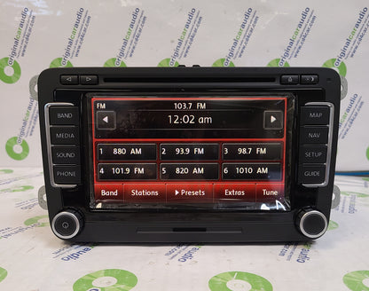 Refurbished  2010 2011 2012 2013 2014 Volkswagen OEM RNS-510 Navigation GPS Touch Screen Radio AM FM MP3 CD Player Bluetooth
