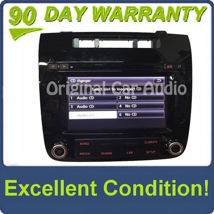 2011 2012 2013 2014 Volkswagen Touareg OEM Touch Screen Sirius Radio Stereo 6 Disc Changer RCD-550,
