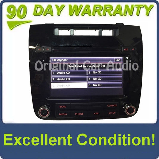 2011 2012 2013 2014 Volkswagen Touareg OEM Touch Screen Sirius Radio Stereo 6 Disc Changer RCD-550,