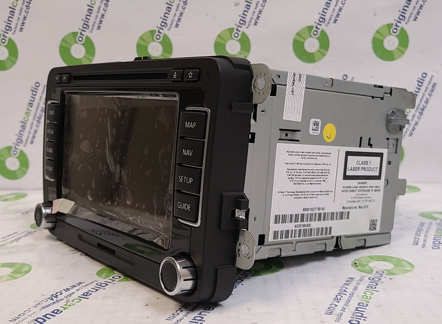 Remanufactured 2010 - 2015 Volkswagen VW Jetta Passat OEM Fender Premium Sound RNS-510 Navigation GPS Touch Screen Radio Receiver