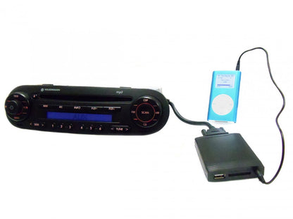 VW Volkswagen Golf Jetta Beetle Passat Auxiliary AUX Adapter iPod iPhone iPad MP3 USB SD 8 Pin