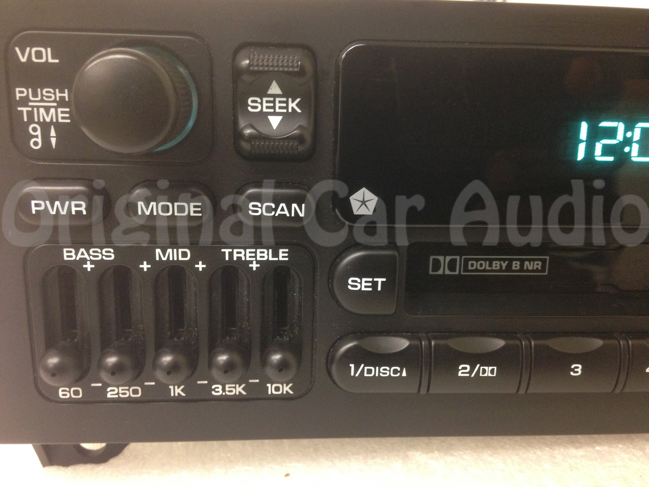 1987 - 2003 CHRYSLER DODGE JEEP OEM INFINITY CASSETTE PLAYER AM FM RADIO EQUALIZER RECEIVER