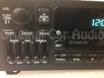 1987 - 2003 CHRYSLER DODGE JEEP OEM INFINITY CASSETTE PLAYER AM FM RADIO EQUALIZER RECEIVER
