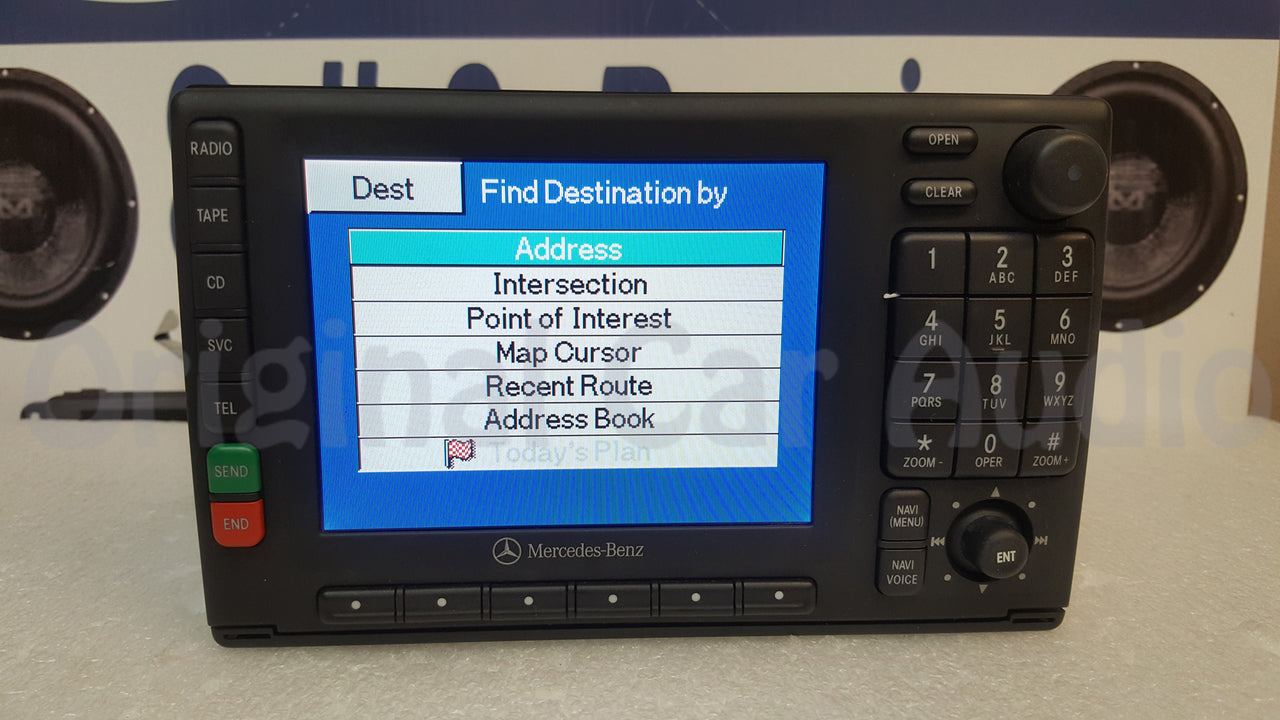 Remanufactured Mercedes-Benz navigation radio CD tape player display screen  A 163 820 20 86