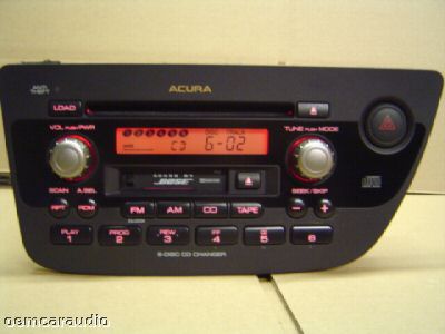 2002-2006 Acura RSX Radio Cassette 6 CD Player 1TJ3, 39100-S6M-6100, 39100 S6M 6100, 39100S6M6100