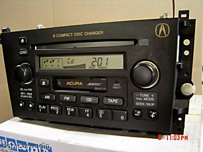 ACURA TL 39101 SOK A210 M1 3TB0 Radio 6 Disc CD Player 1999 2000 2001 2002 2003 39101-SOK-A220-M1