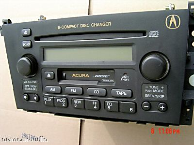 ACURA TL 39101 SOK A210 M1 3TB0 Radio 6 Disc CD Player 1999 2000 2001 2002 2003 39101-SOK-A220-M1