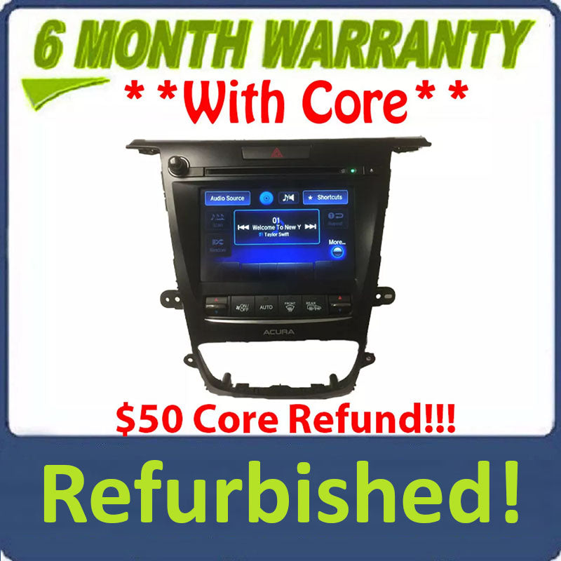 Refurbished 2015 - 2017 Acura TLX OEM Navigation Radio Display Screen Receiver w/o Controller