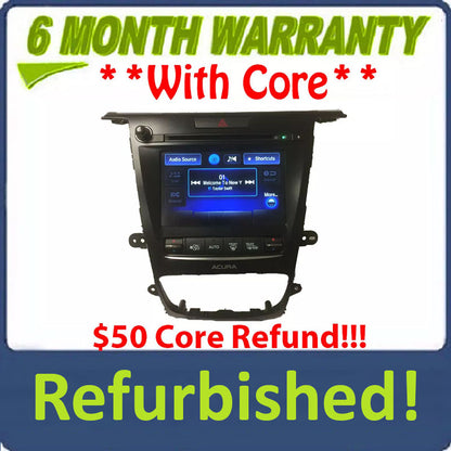 Refurbished 2015 - 2017 Acura TLX OEM Navigation Radio Display Screen Receiver w/o Controller
