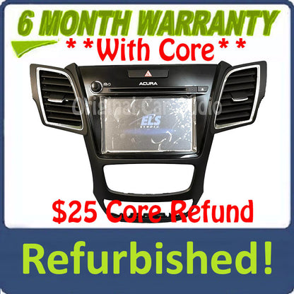 Refurbished 18 19 Acura RDX Navigation Screen CD XM Player Radio A/C OEM