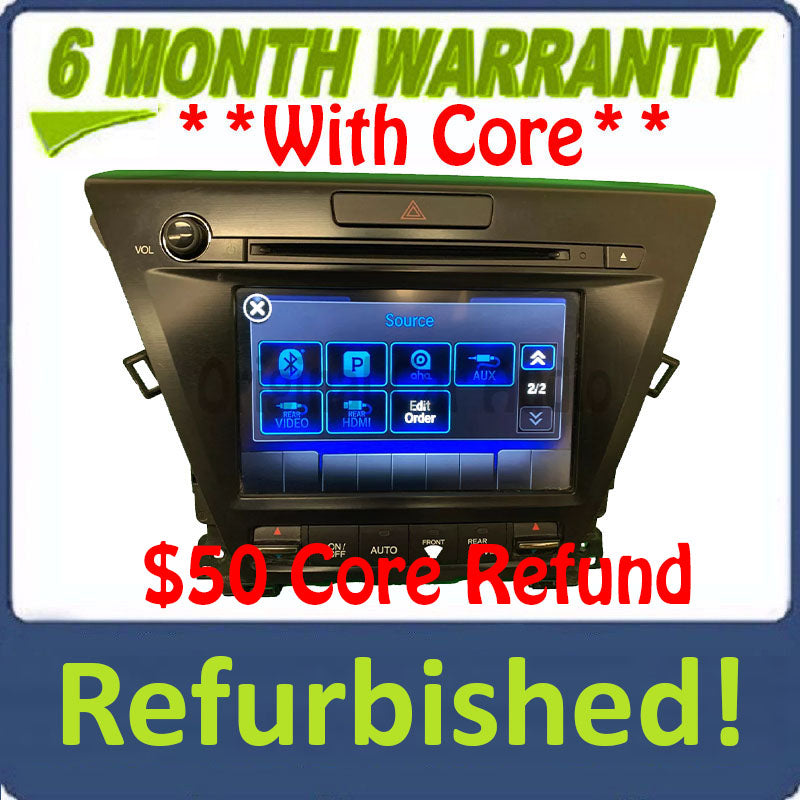 Refurbished 2016 Acura MDX OEM ODMD On Demand Module Display Premium Sound ELS Rear Seat Entertainment RSE Touch Screen CD Multi Media Radio Receiver