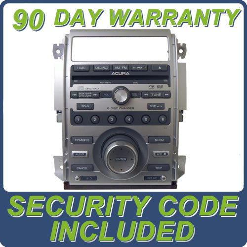 2005 2006 2007 2008 06 07 08 Acura RL XM Satellite Radio Stereo MP3 DVD 6 Disc CD Changer 4XL8 39100-SJA-A30