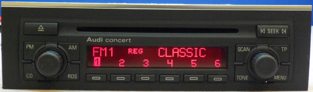 AUDI A4 S4 AM FM radio with CD player