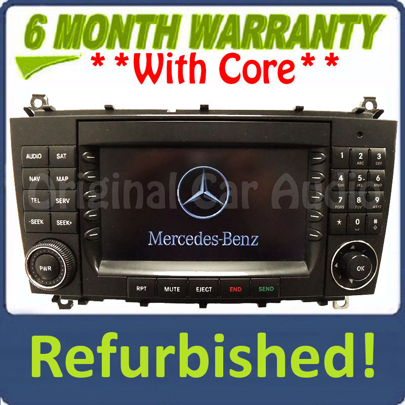 Refurbished 2005 2006 2007 Mercedes-Benz C Class OEM Comand Navigation Radio CD Player TYPE 203