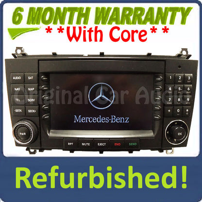 Refurbished 2005 2006 2007 Mercedes-Benz C Class OEM Comand Navigation Radio CD Player TYPE 203