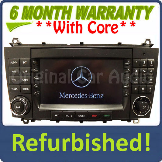 Refurbished 2005 2006 2007 Mercedes-Benz C Class OEM Comand Navigation Radio CD Player TYPE 203