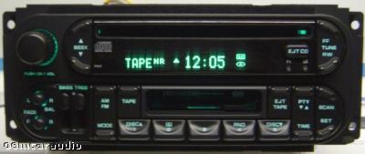 2002 - 2007 Chrysler Jeep Dodge OEM AM FM Radio Tape Cassette CD Player Receiver RBU